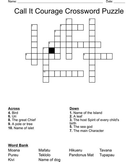 Enter the length or pattern for better results. . Crossword clue courage